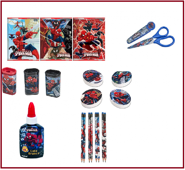Caderno Spider Man - Kit escolar