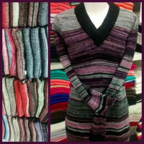 Vestido de Lã Gola  V