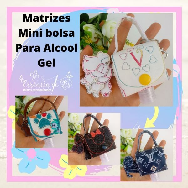 Pacote Matriz Mini Bolsa Alcool Gel