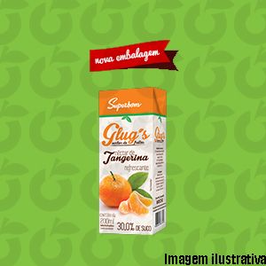 Suco Glug’s Tangerina 200ml Superbom