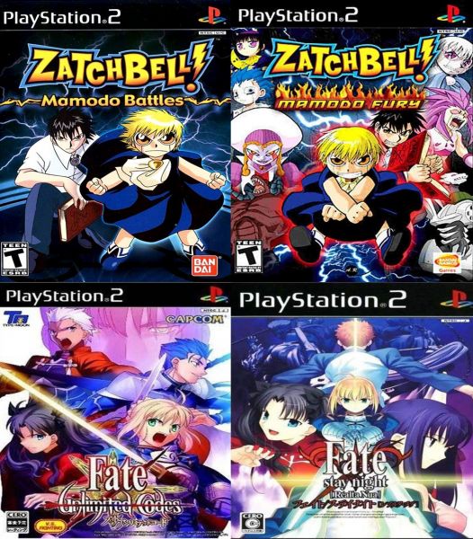Kit Zatchbell! Collection + Fate Stay Night com 4 Jogos