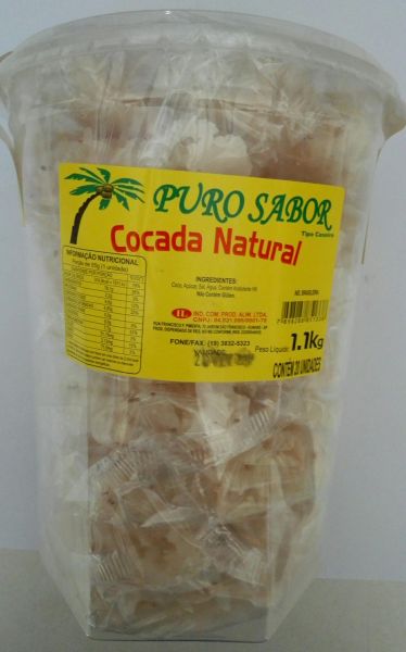 COCADA NATURAL BRANCA PURO SABOR