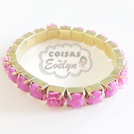 Pulseira Florzinhas - Lilás