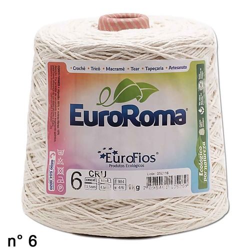 Barbante EuroRoma CRU N°6 - 1kg