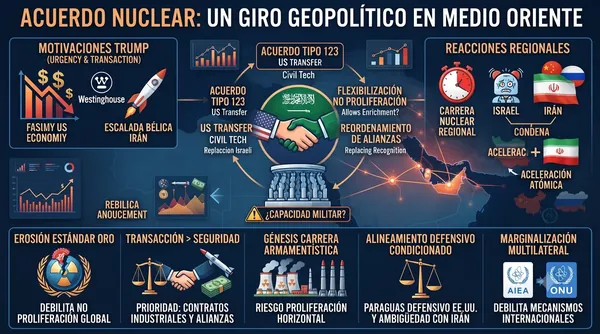 Acuerdo nuclear Estados Unidos-Arabia Saudita y reconfiguración geoestratégica del Medio Oriente