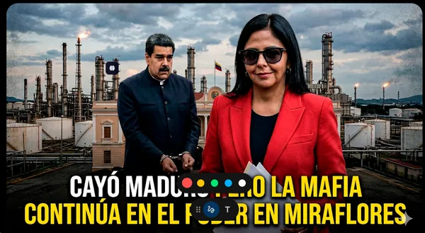 Cayó Maduro, pero Delcy Rodríguez sigue al frente de mafia petrolera y cartel de los soles