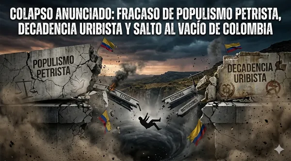 Colapso de hegemonías:  Fracaso dela mala fe de Petro, decadencia de Uribe y salto al vacío de Colombia