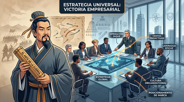 El Arte de la Guerra en la Sala de Juntas: Estrategia universal con luces para negociaciones exitosas