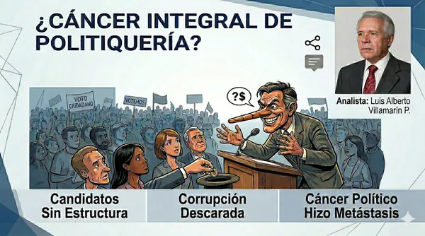 Elecciones sin candidatos idóneos y estructurados, indican que cáncer integral de politiquería hizo metástasis