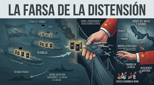 Farsa de distensión ratificada por flota de tanqueros fantasmas y complicidad china sostienen el desafío iraní