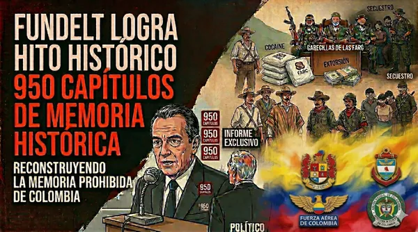 Fundelt alcanza hito histórico: 950 capítulos reconstruyendo la memoria de la violencia ocultada por los comunistas a Colombia