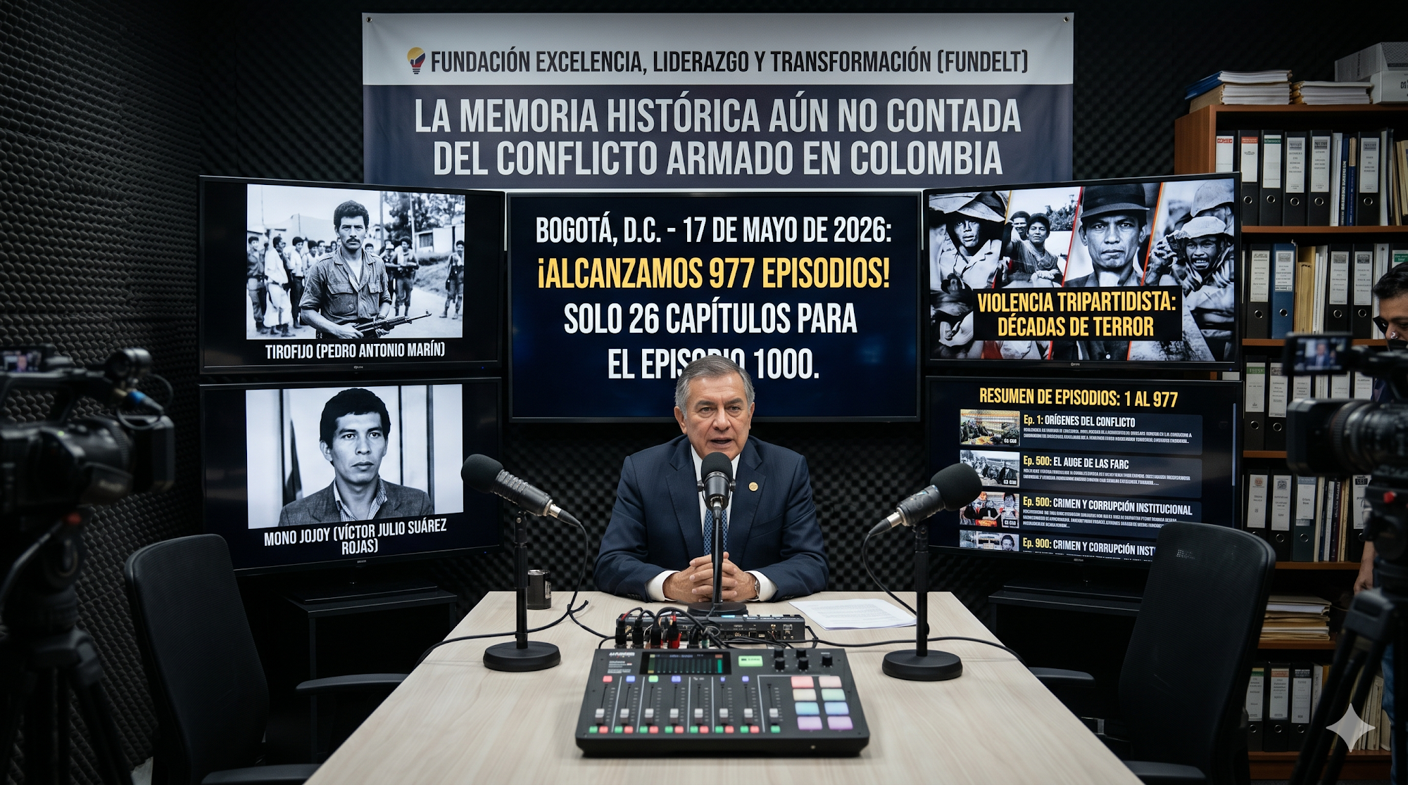 Fundelt llegó a 977 episodios de la memoria histórica aún no contada del conflicto armado en Colombia