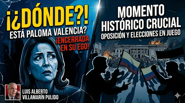 Onde está Paloma Valencia, que não está presente num momento histórico tão crucial?