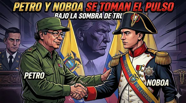 Petro y Noboa se toman el pulso bajo la sombra de Trump