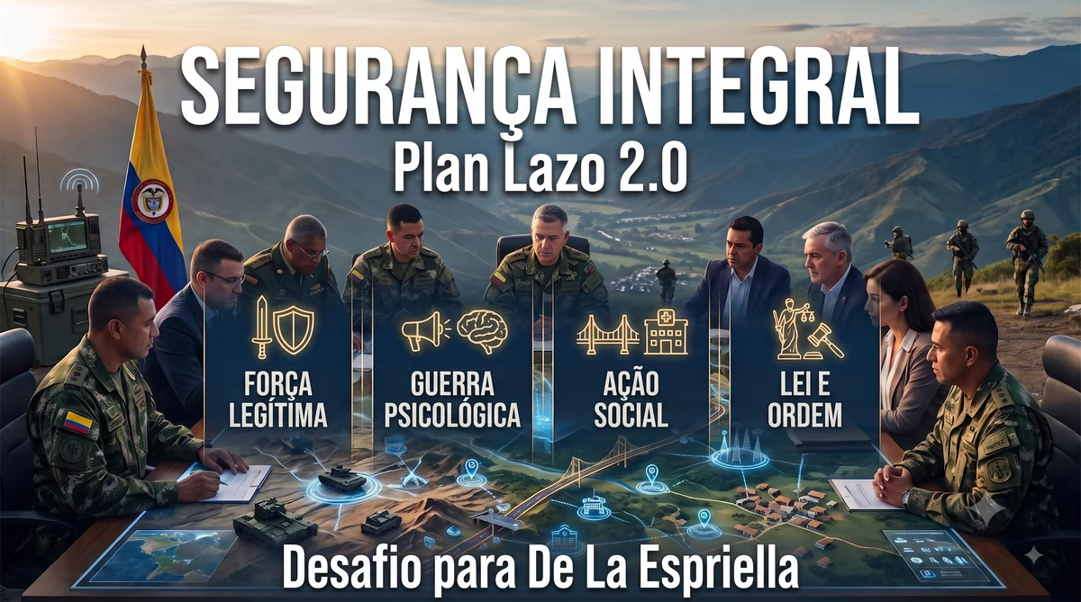 Política de Segurança e Defesa de De La Espriella requer Plano Lazo 2.0 para evitar erros passados