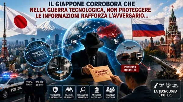 Il Giappone conferma che, nella guerra tecnologica, non proteggere le informazioni significa rafforzare l’avversario