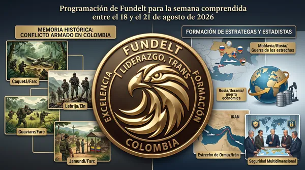 Programación de actividades académicas de Fundelt para la semana comprendida entre el 18 y el 21 de agosto de 2026