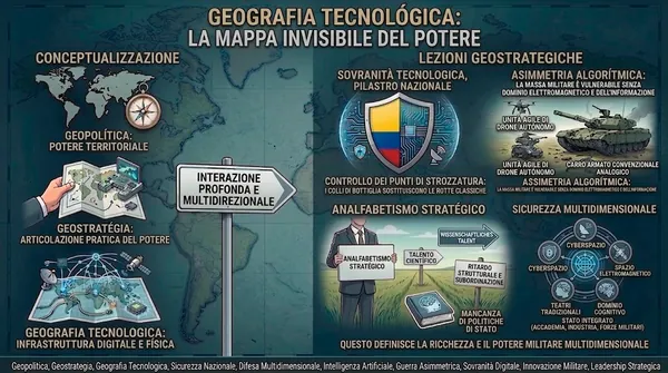 Geografia tecnologica e nuovo ordine mondiale: la mappa invisibile del potere
