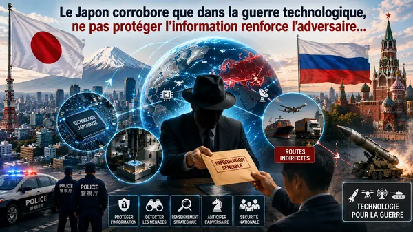Le Japon confirme que, dans la guerre technologique, ne pas protéger l’information renforce l’adversaire