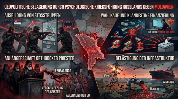 Geopolitische Einkreisung und psychologische Kriegsführung Russlands gegen die Republik Moldau