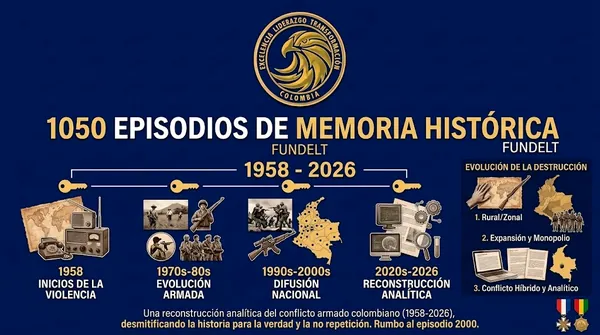 1050 episodios continuos de Memoria Histórica del Conflicto Armado en Colombia, inigualable logro de Fundelt