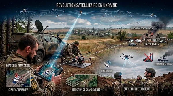 Impact de l’intelligence satellitaire en temps réel : révolution orbitale et létalité tactique