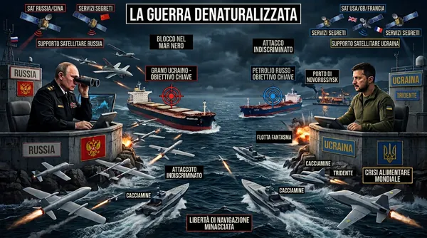Denaturalizzazione della guerra russo-ucraina attraverso i droni e la guerra marittima