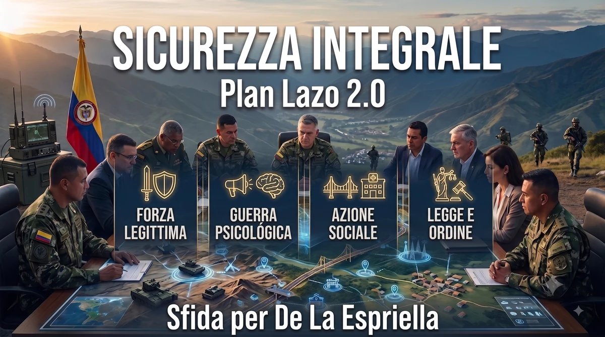 La Politica di Sicurezza e Difesa di De La Espriella richiede il Plan Lazo 2.0 per evitare gli errori del passato