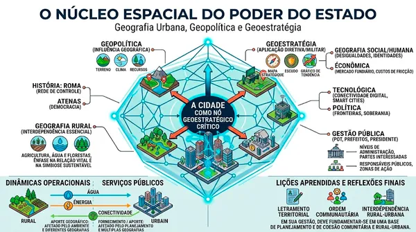 Geografia urbana, geopolítica e geoestratégia: o núcleo espacial do poder do Estado