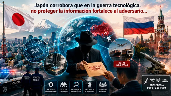 Japón corrobora que en la guerra tecnológica, no proteger la información fortalece al adversario