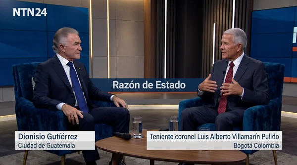 Coronel Villamarín en  Razón de Estado NTN 24 analiza situación sociopolítica colombiana previa a posesión de De La Espriella