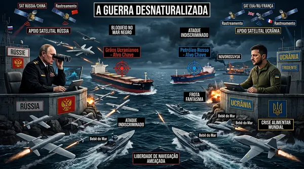 Desnaturalização da Guerra Russo-Ucraniana por Meio de Drones e Guerra Marítima