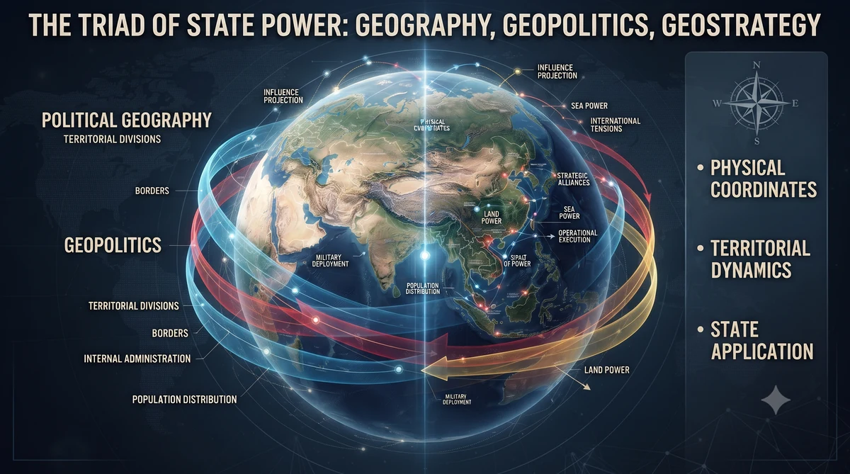 Political geography, geopolitics, and geostrategy are the backbone of state power and diplomacy.