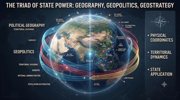 Political geography, geopolitics, and geostrategy are the backbone of state power and diplomacy.