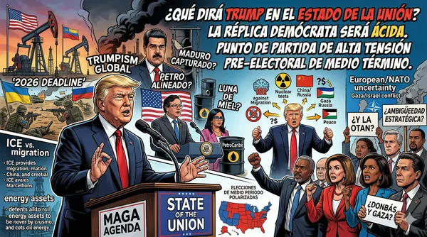 ¿Qué dirá Trump en el discurso ante el Estado de la Unión?... Replica demócrata será ácida y punto de partida de alta tensión preelectoral de medio término