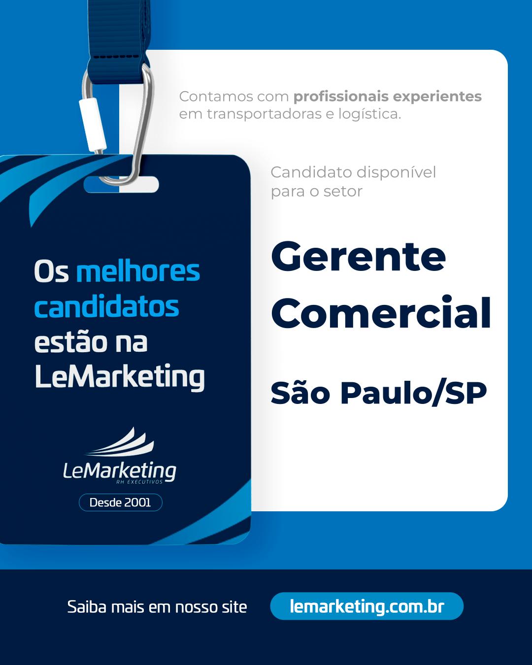 Gerente Comercial Regional Transportadora