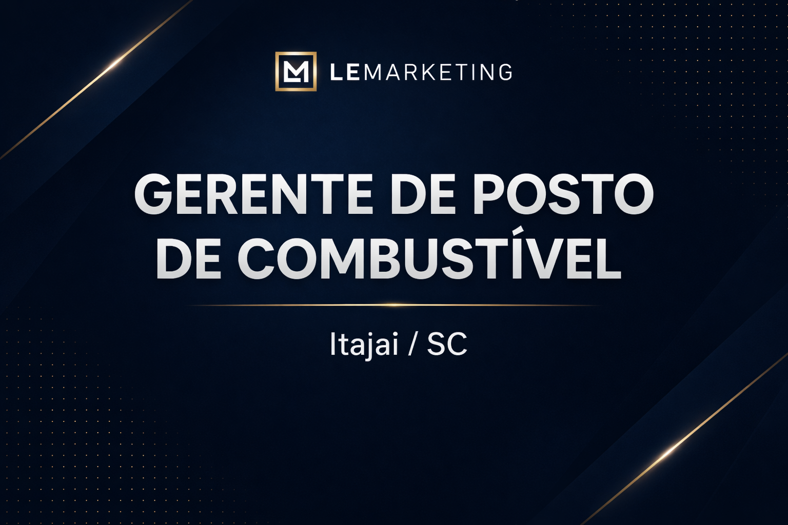 Gerente Posto de Combustível