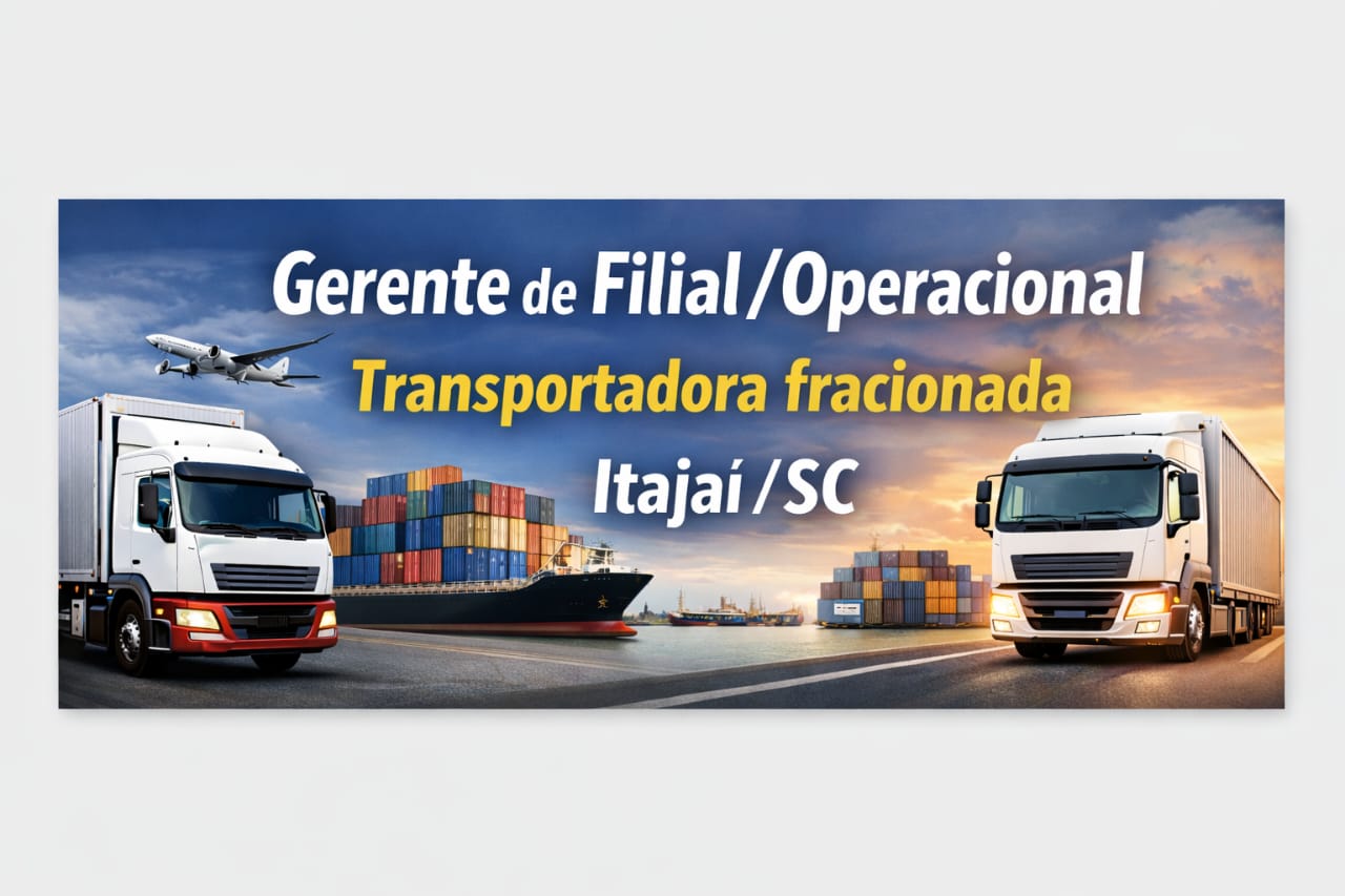 Gerente de Filial/Operacional Transportadoras fracionada Itajaí/SC