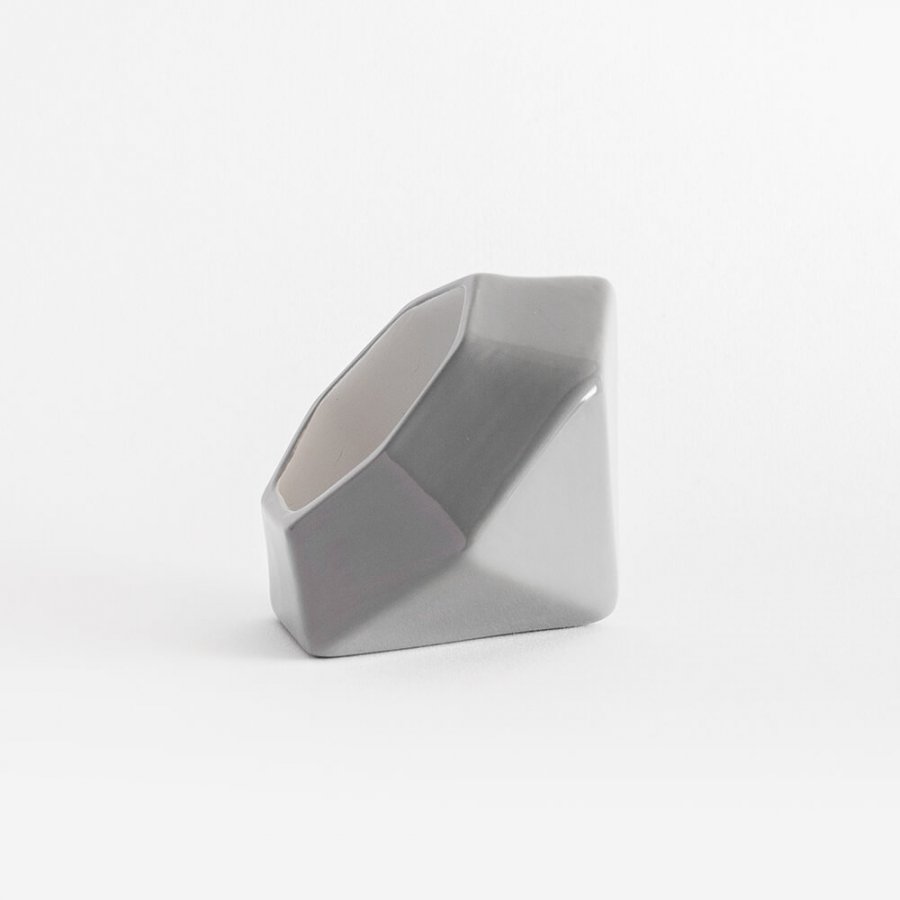 Maceta Diamante Gris