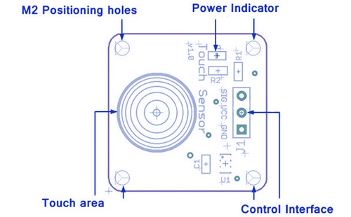 Módulo de Sensor Capacitivo TTP223B Módulo de Sensor Capacitivo TTP223B