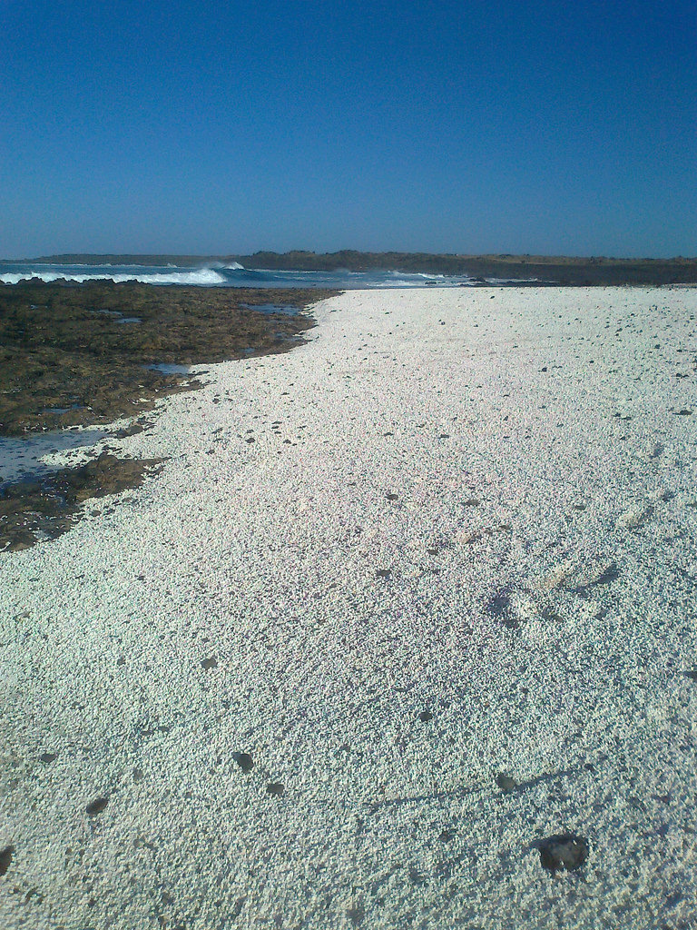 Lugares curiosos: A praia de pipoca na Espanha