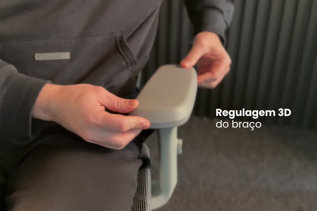 Cadeira Ergonomica Office Gamer Dewok Pro Cinza Giopro