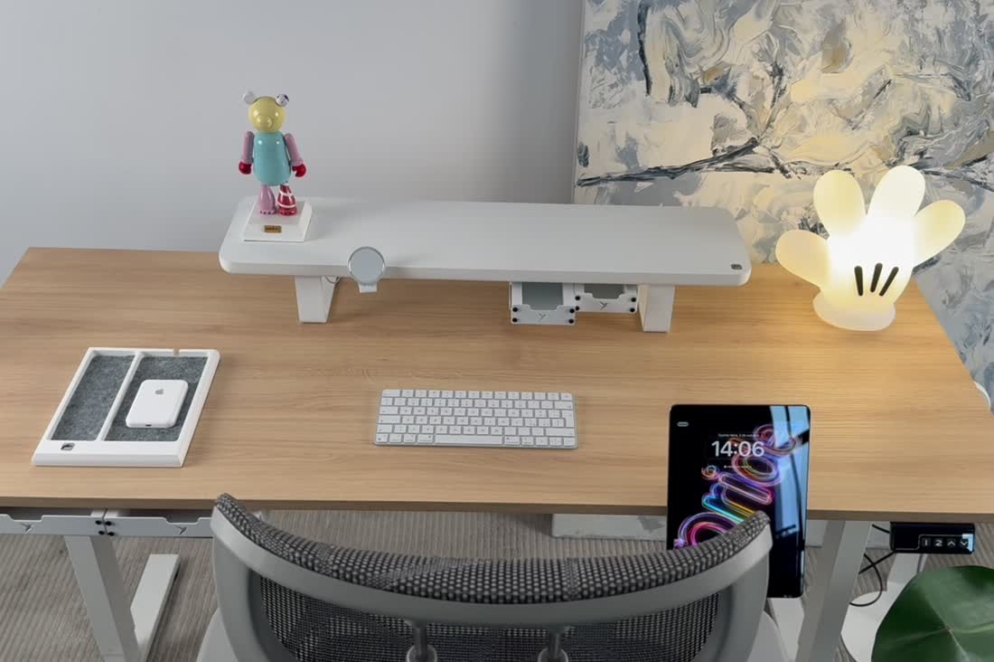 Mesa Modular Regulagem de Altura Elétrica Giodesk Slim M2