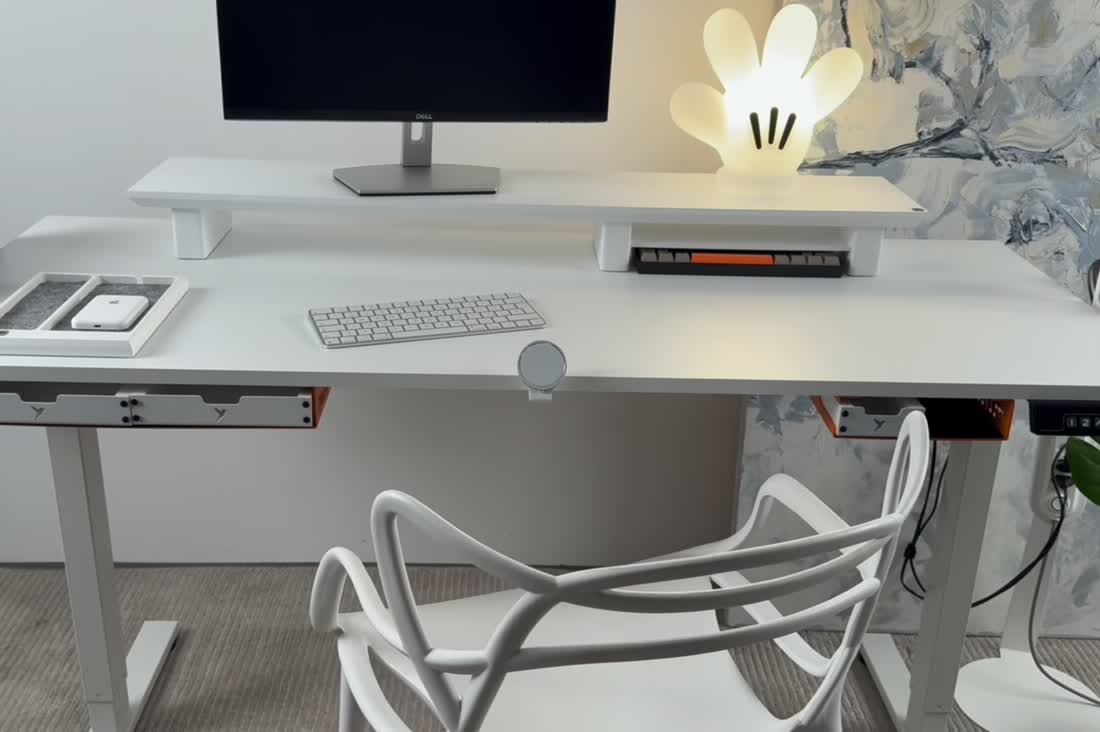 Mesa Modular Regulagem de Altura Elétrica Giodesk Slim M2