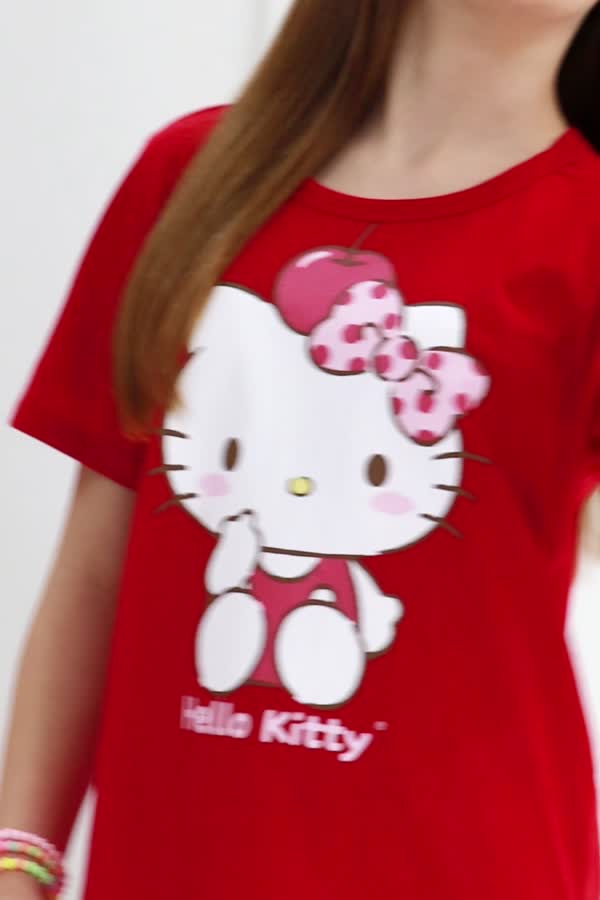 Conjunto Feminino Infantil Doce e Delicada - Hello Kitty