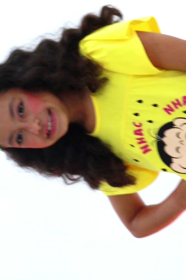 Vestido Infantil Magali Nhac Nhac Nhac - Turma da Mônica