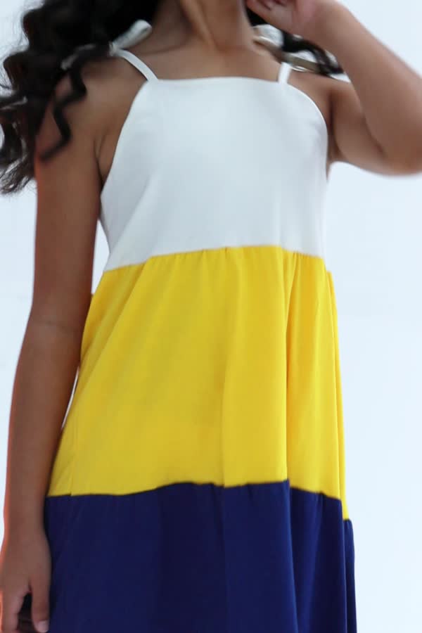 Vestido Feminino Infantil Cores do Verão