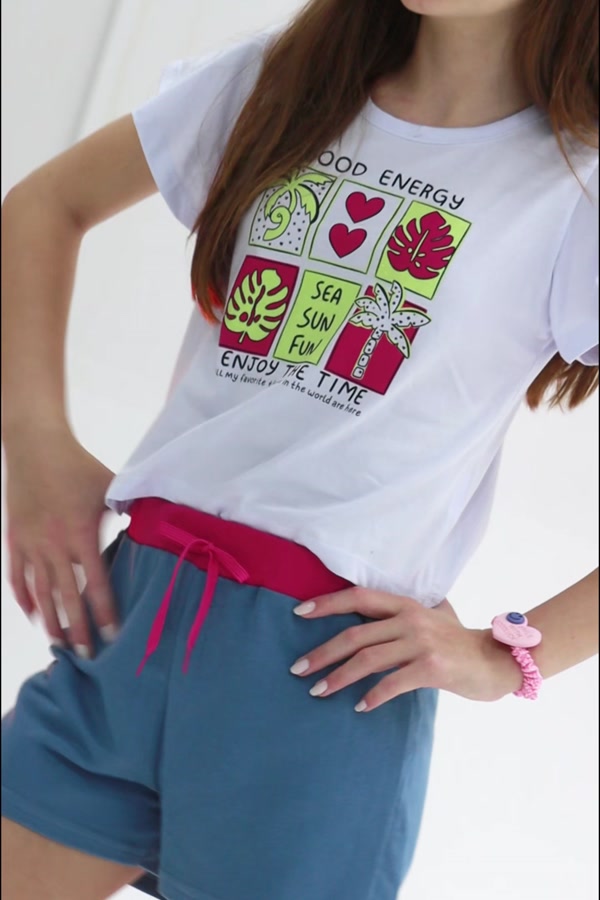 Conjunto Feminino Infantil Energias do Verão
