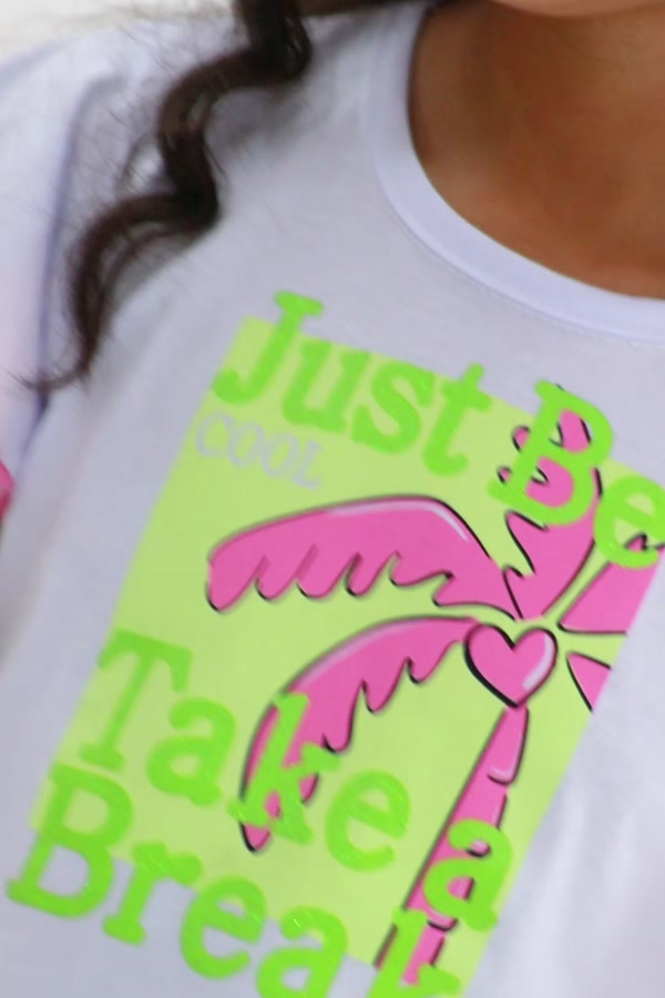 Conjunto Feminino Infantil Coqueiro Tropical