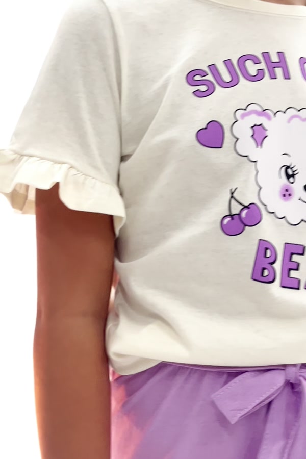 Conjunto Feminino Infantil Cute Bear